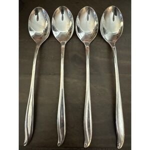 4-International Silver Stainless Tradewinds Jamaica Iced tea Spoon 7"